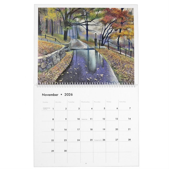 Michael White's Passionate Pastels Calendar 2026 (Nov 2026)