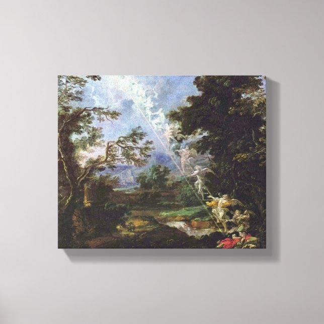 Michael Willmann - The Dream of Jacob Canvas Print (Front)