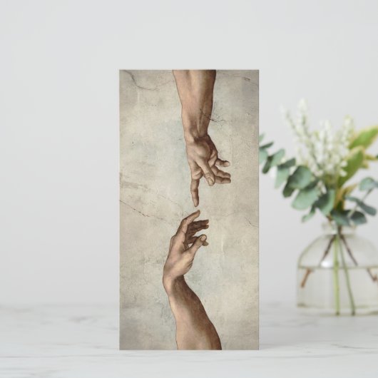 Michaelangelo hands creation adam god (Standing Front)