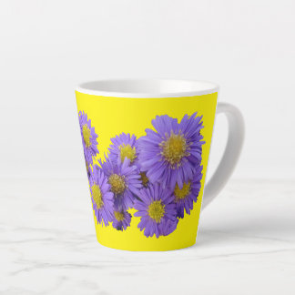 Michaelmas Daisy Cust. Yellow Latte Mug