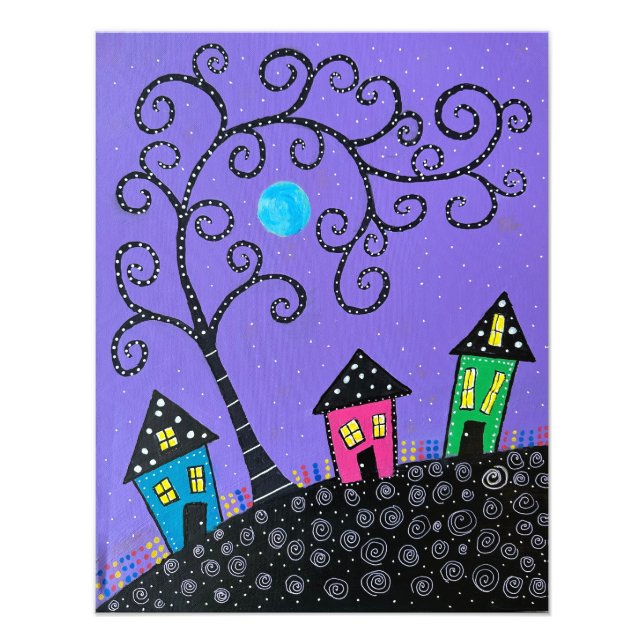 Michael's Purple House Photo Print (Front)