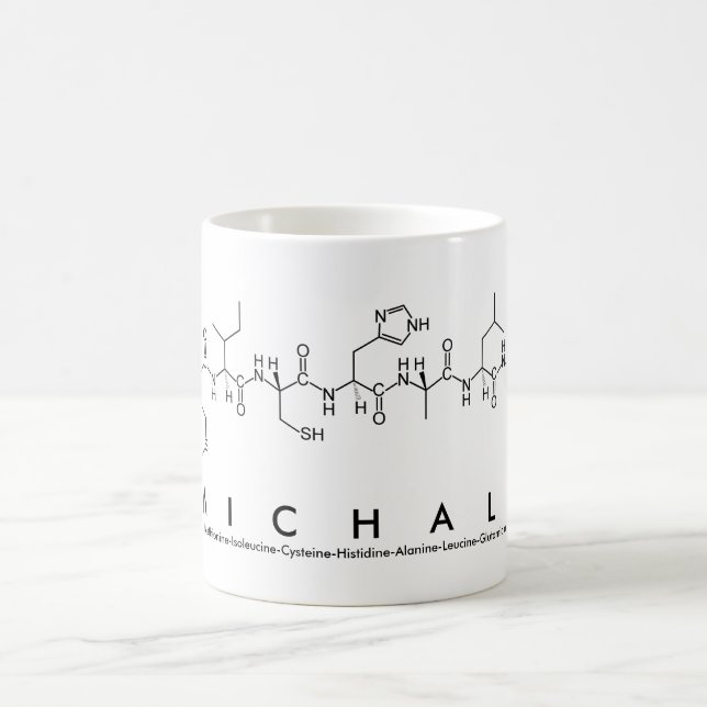 Michale peptide name mug (Center)