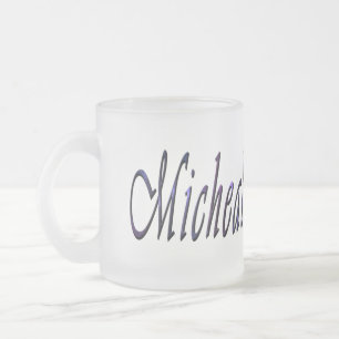 Micheal, Name, Logo, Frosted Beer Mug