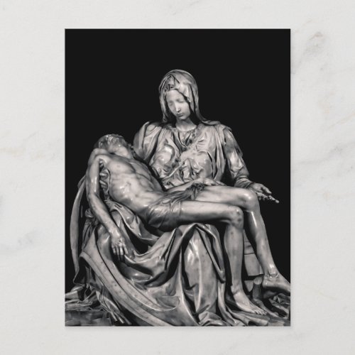 Michealangelo Masterpiece La Pieta Sculpture Postcard