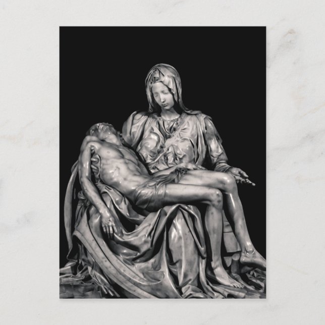 Michealangelo Masterpiece La Pieta Sculpture Postcard (Front)