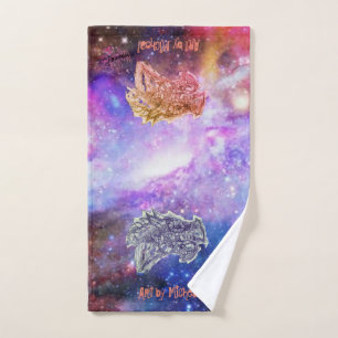 Micheals Art Dragon in Space Hand Towel