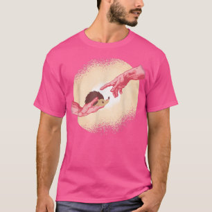 Michel Angelo hand of god funny Hedgehog  T-Shirt