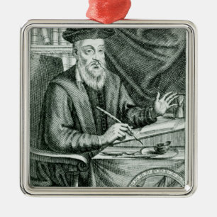 Michel de Nostredame Metal Ornament