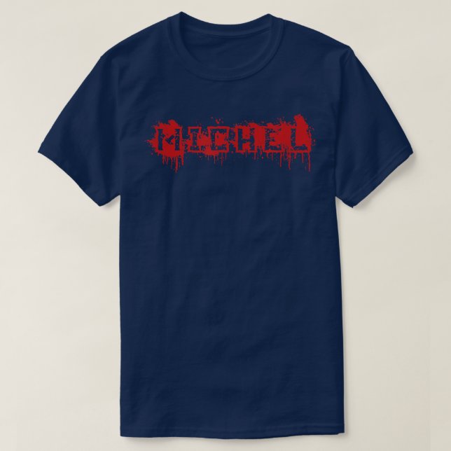 Michel  First Name Halloween Costume Personalized  T-Shirt (Design Front)