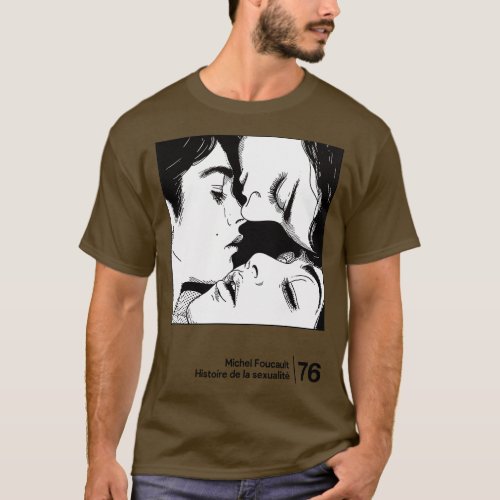 Michel Foucault Minimal Style Graphic Artwork 1 T_Shirt