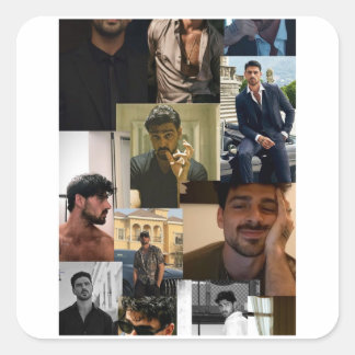 Michel morrone square sticker