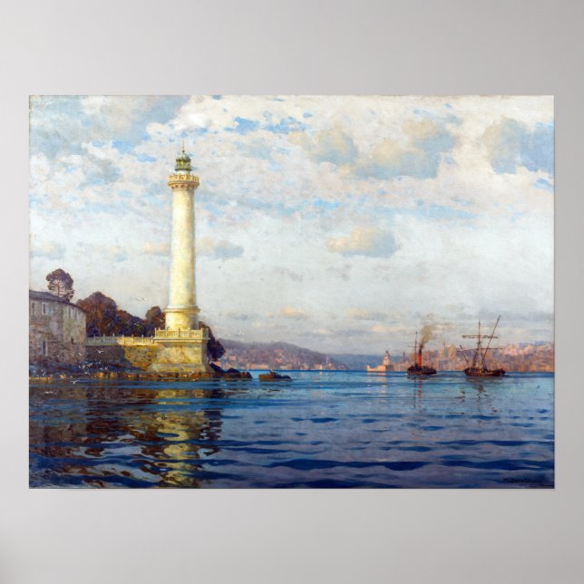 Michel Zeno Diemer The Ahırkapı Lighthouse Poster (Front)