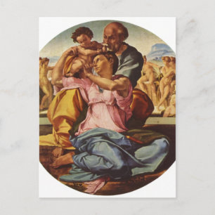 Michelangelo Buonarroti Hl. Familie, Tondo 1504-15 Postcard