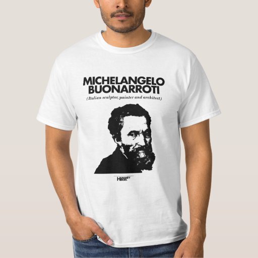 Michelangelo Buonarroti white T-shirt | Zazzle