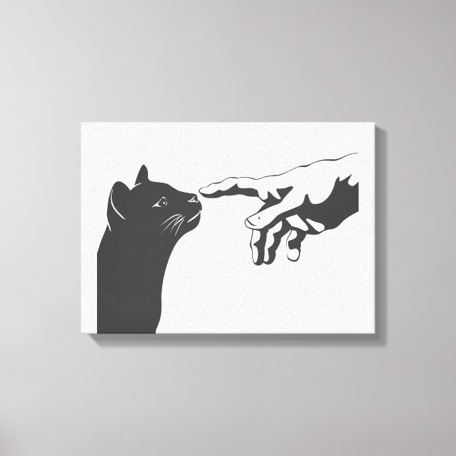Michelangelo Cat - Choose background color Canvas Print (Front)
