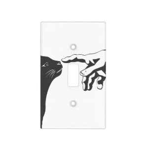 Michelangelo Cat - Choose background color Light Switch Cover