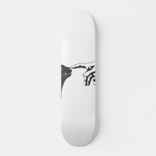 Michelangelo Cat - Choose background color Skateboard