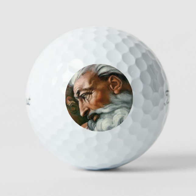 Michelangelo Creation Adam God Art Golf Balls (Front)