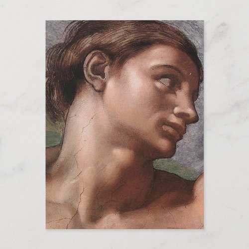 Michelangelo Creation Adam God Art Postcard