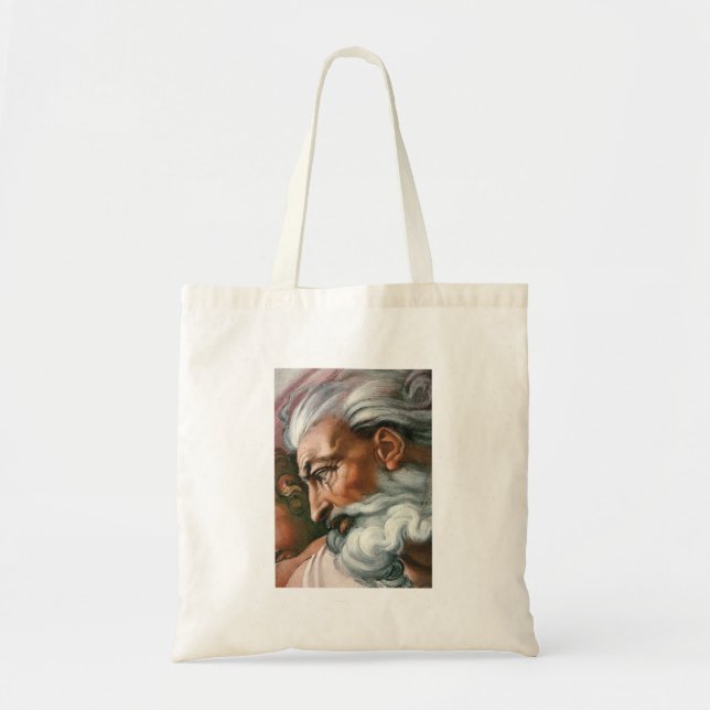 Michelangelo Creation Adam God Art Tote Bag (Front)