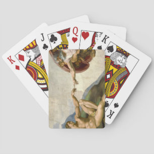 Michelangelo Creation of Adam Art Poker Cards