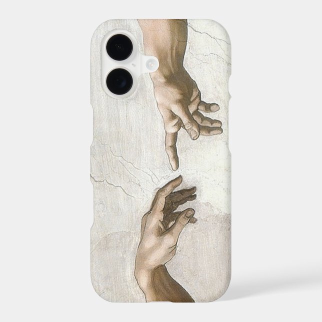 Michelangelo Creation of Adam Hands Fine Art Case-Mate iPhone Case (Back)