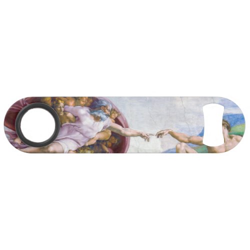 Michelangelo _ Creation of Adam Isolated Bar Key