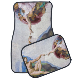 Michelangelo - Creation of Adam Isolated Car Floor Mat