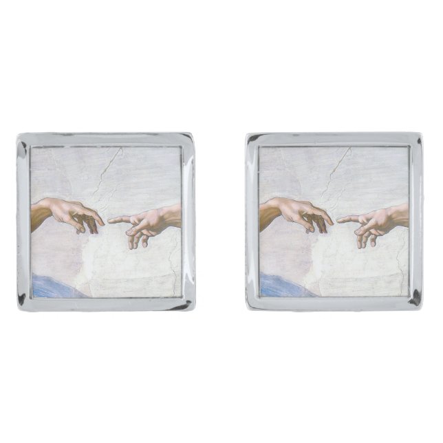 Michelangelo - Creation of Adam Isolated Cufflinks (Front)