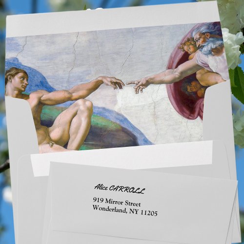 Michelangelo _ Creation of Adam Isolated Envelope