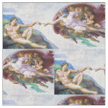 Michelangelo - Creation of Adam Isolated Fabric