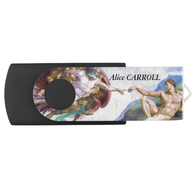 Michelangelo - Creation of Adam Isolated Flash Drive (Front)