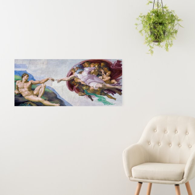 Michelangelo - Creation of Adam Isolated Foam Board (In Situ (Wall))