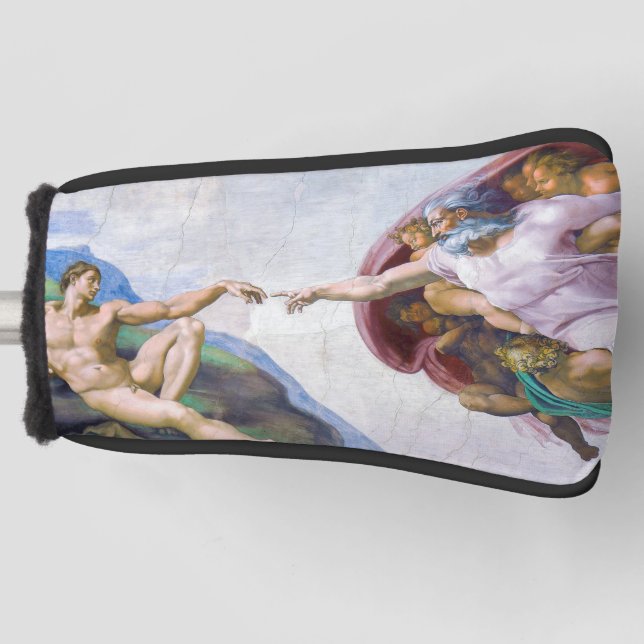 Michelangelo - Creation of Adam Isolated Golf Head Cover (Front)