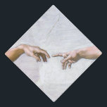 Michelangelo - Creation of Adam Isolated Graduation Cap Topper<br><div class="desc">Creation of Adam on the ceiling of Sistine Chapel's - Michelangelo, 1508-1512</div>