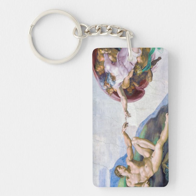 Michelangelo - Creation of Adam Isolated Keychain (Front)