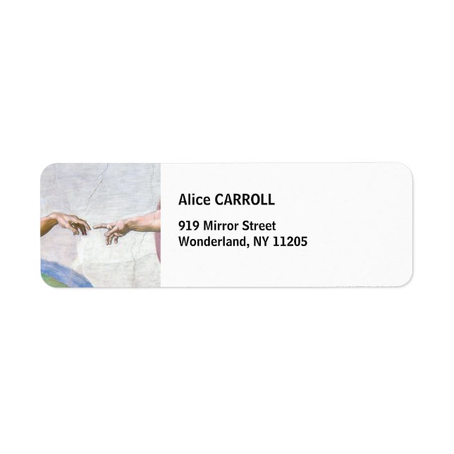Michelangelo - Creation of Adam Isolated Label (Front)