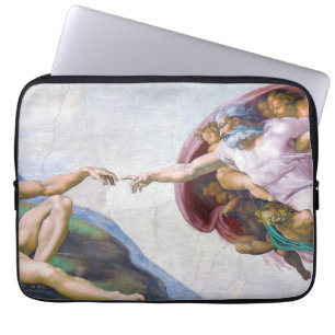 Michelangelo - Creation of Adam Isolated Laptop Sleeve
