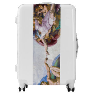 Michelangelo - Creation of Adam Isolated Luggage