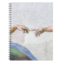 Michelangelo - Creation of Adam Isolated Notebook