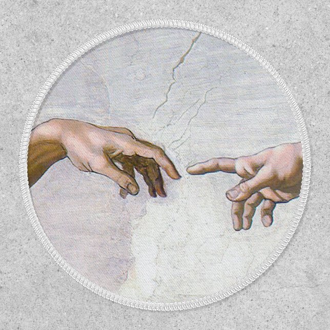 Michelangelo - Creation of Adam Isolated Patch (Front)