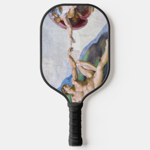 Michelangelo _ Creation of Adam Isolated Pickleball Paddle