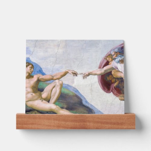Michelangelo _ Creation of Adam Isolated Picture Ledge