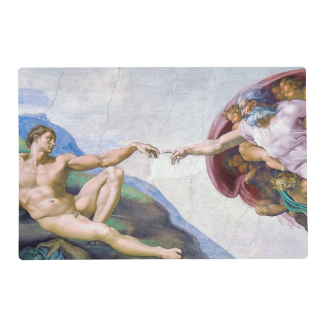 Michelangelo - Creation of Adam Isolated Placemat (Front)