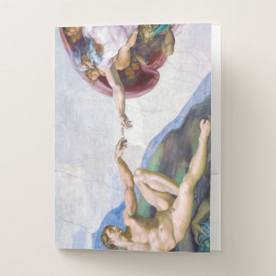 Michelangelo - Creation of Adam Isolated Pocket Folder
