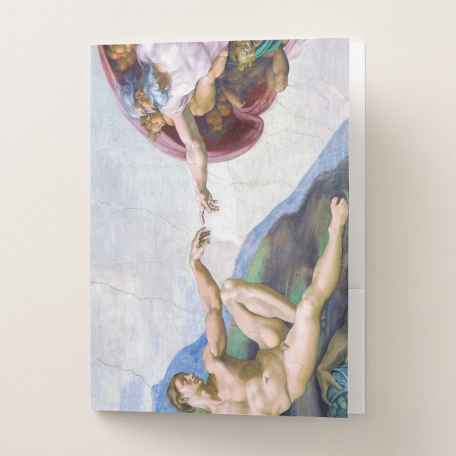 Michelangelo - Creation of Adam Isolated Pocket Folder (Front)