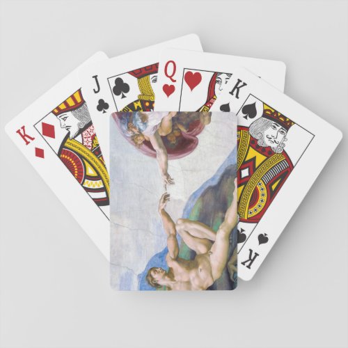 Michelangelo _ Creation of Adam Isolated Poker Cards