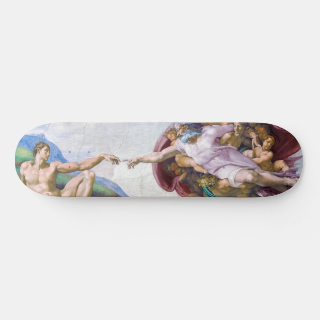 Michelangelo - Creation of Adam Isolated Skateboard (Horz)
