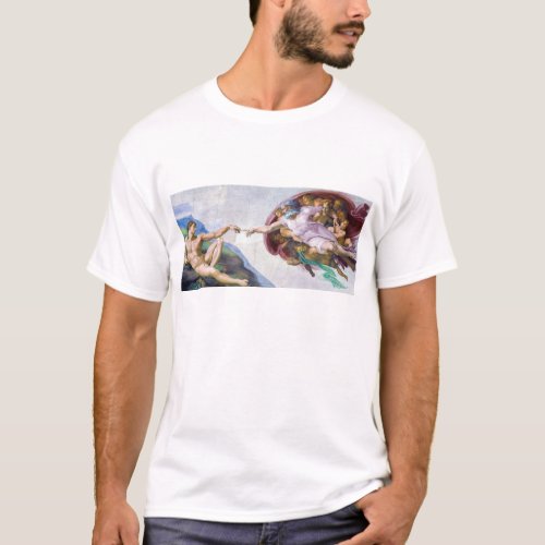 Michelangelo _ Creation of Adam Isolated T_Shirt