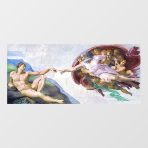 Michelangelo _ Creation of Adam Isolated Wall Decal